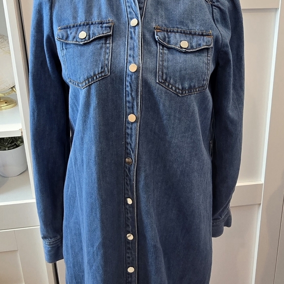 A loves A by Dillards Denim Shirt Dress - Picture 2 of 4